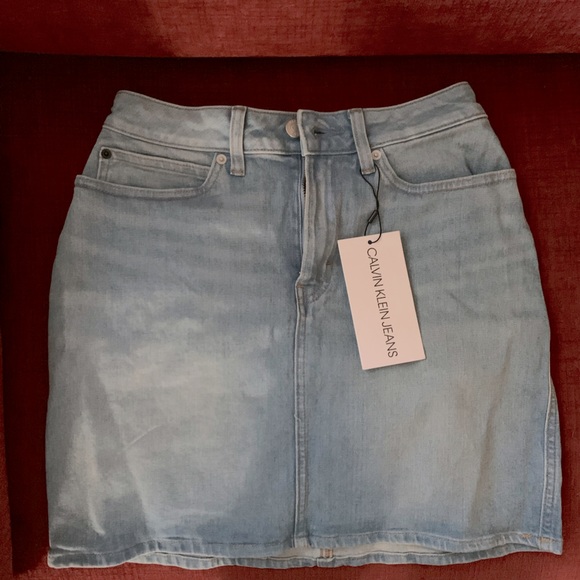 NWT Calvin Klein Denim Skirt - Picture 1 of 7
